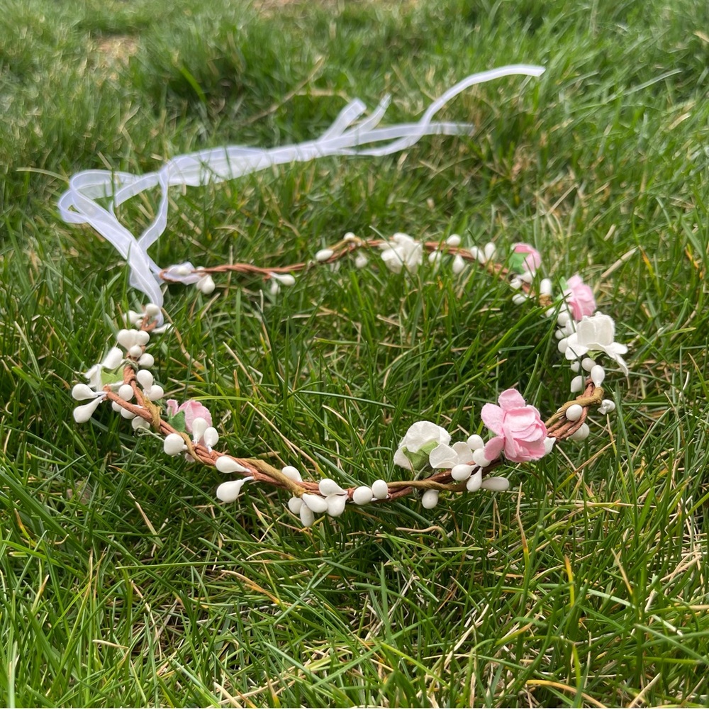 Girls Flower Girl Floral Crown Headband Headpiece Garland Tiara